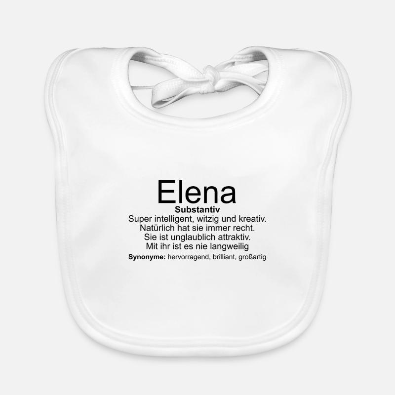 Nom Définition Elena Bavoir bio Bébé