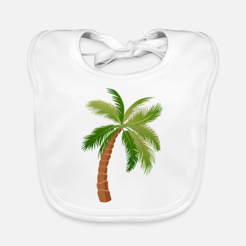 palmier arbre palmiers 1 Bavoir bio Bébé