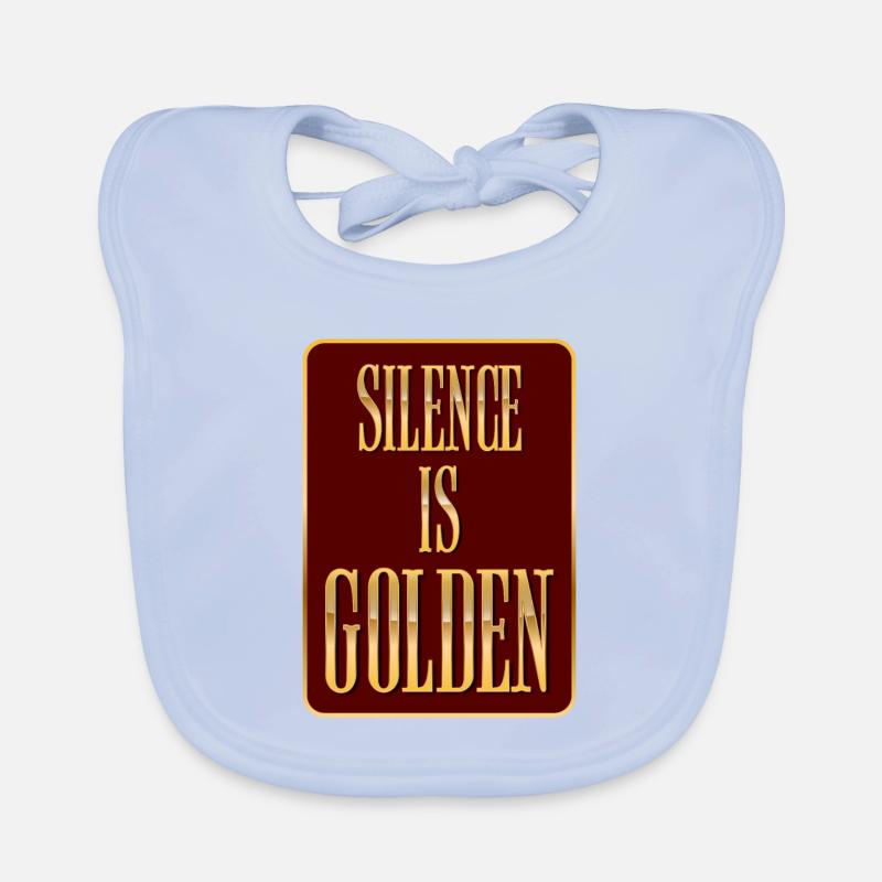 Silence Is Golden Organic Baby Bibs