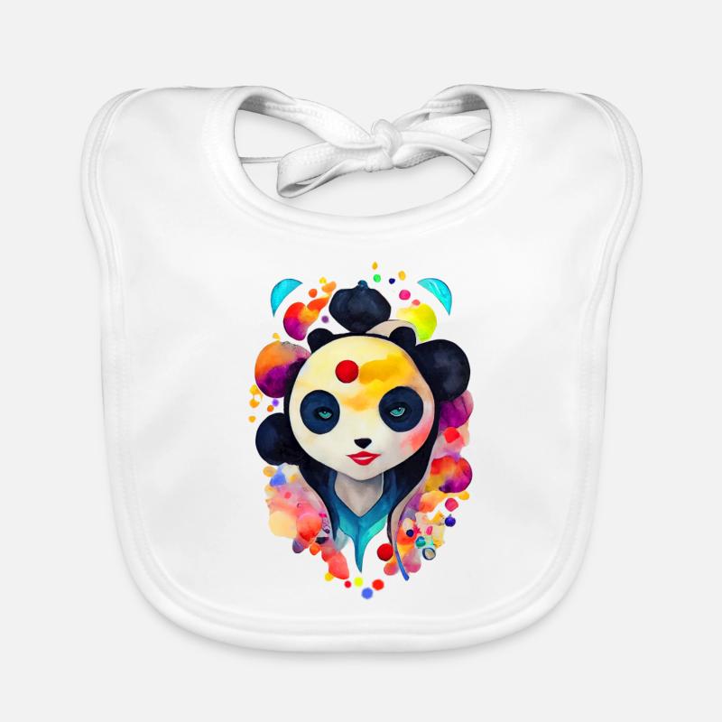 Panda-Frau Baby Bio-Lätzchen