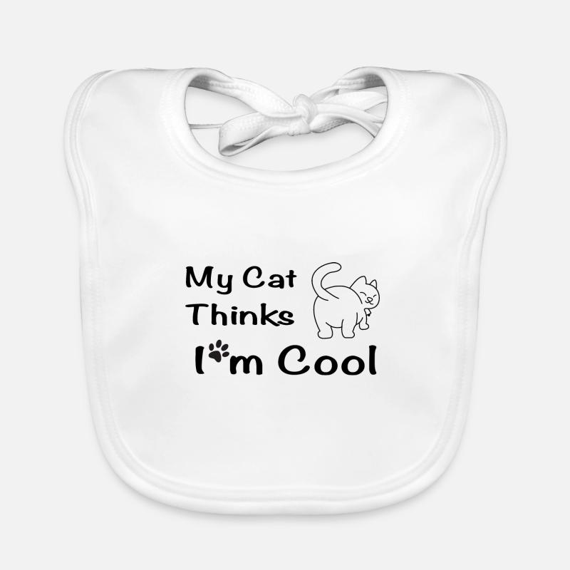 My Cat Thinks I'm Cool Baby Bio-Lätzchen