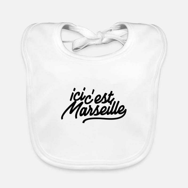 ici c'est Marseille Bavoir bio Bébé