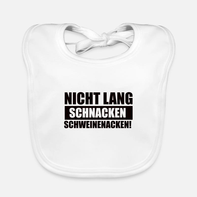 Nicht Lang Schnacken Schweinenacken Baby Bio-Lätzchen