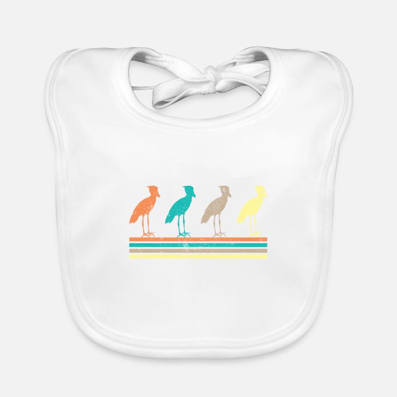 Bec-de-chaussure Ornithologue Forêt I Cadeau Bavoir bio Bébé