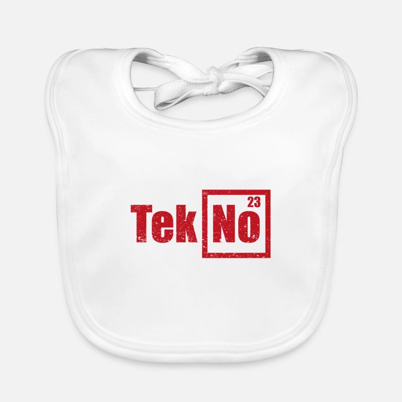 Cadeau de chimie de tableau périodique Techno Tekno Bavoir bio Bébé