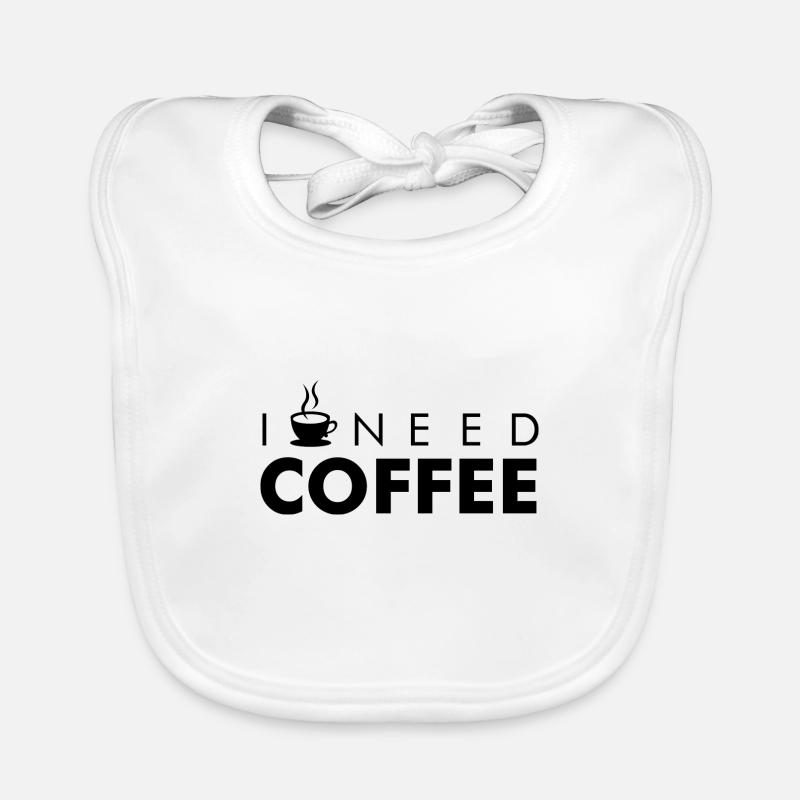 I NEED COFFEE Baby Bio-Lätzchen