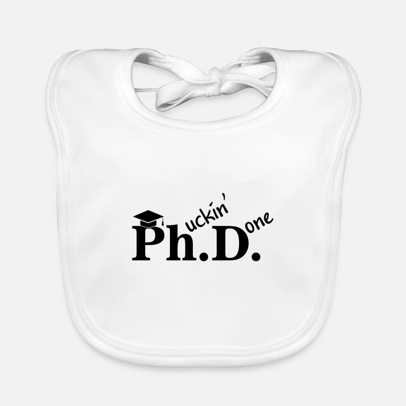 Phd Abschlussfeier Student Geschenk Dissertation Baby Bio-Lätzchen