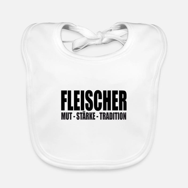 FLeischer MUT STÄRKE TRADITION Baby Bio-Lätzchen