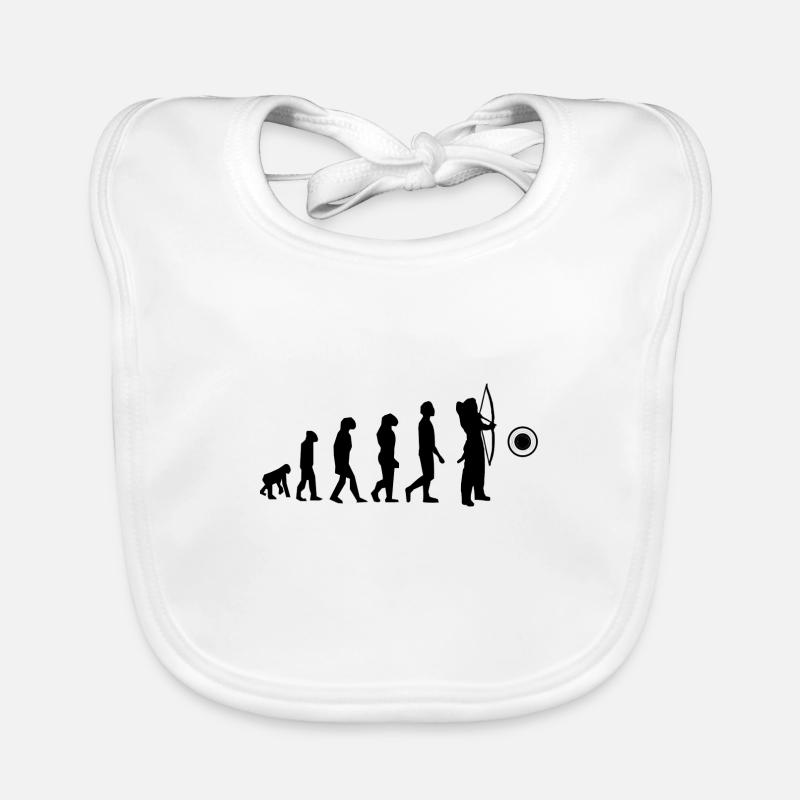 Evolution des Bogenschießens Baby Bio-Lätzchen