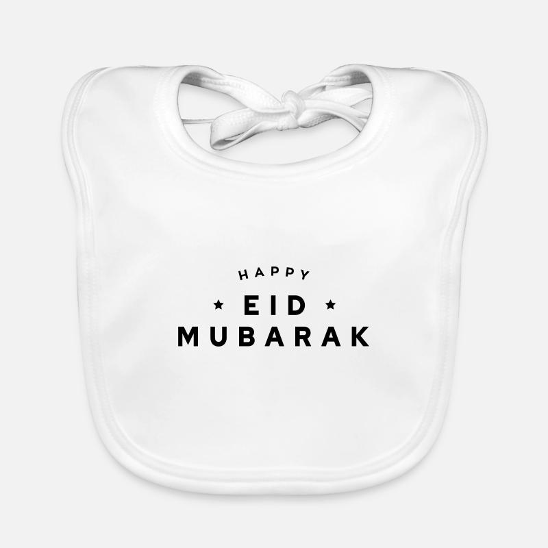 Glücklicher Eid Mubarak Baby Bio-Lätzchen