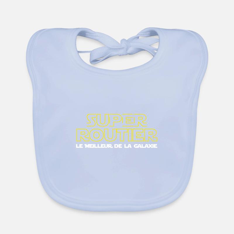 Super Routier Bavoir bio Bébé