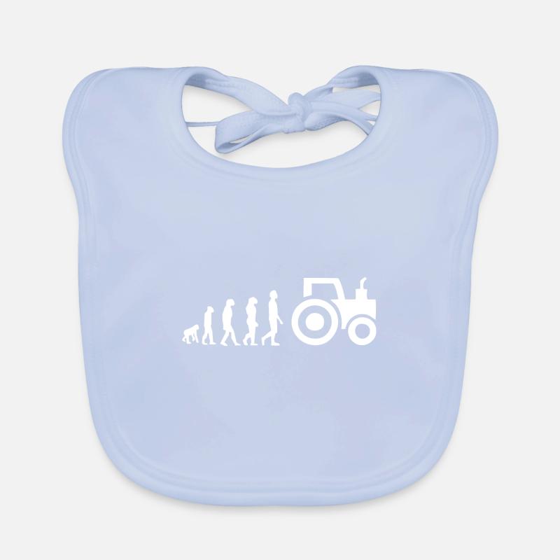 Tracteur évolution Bavoir bio Bébé