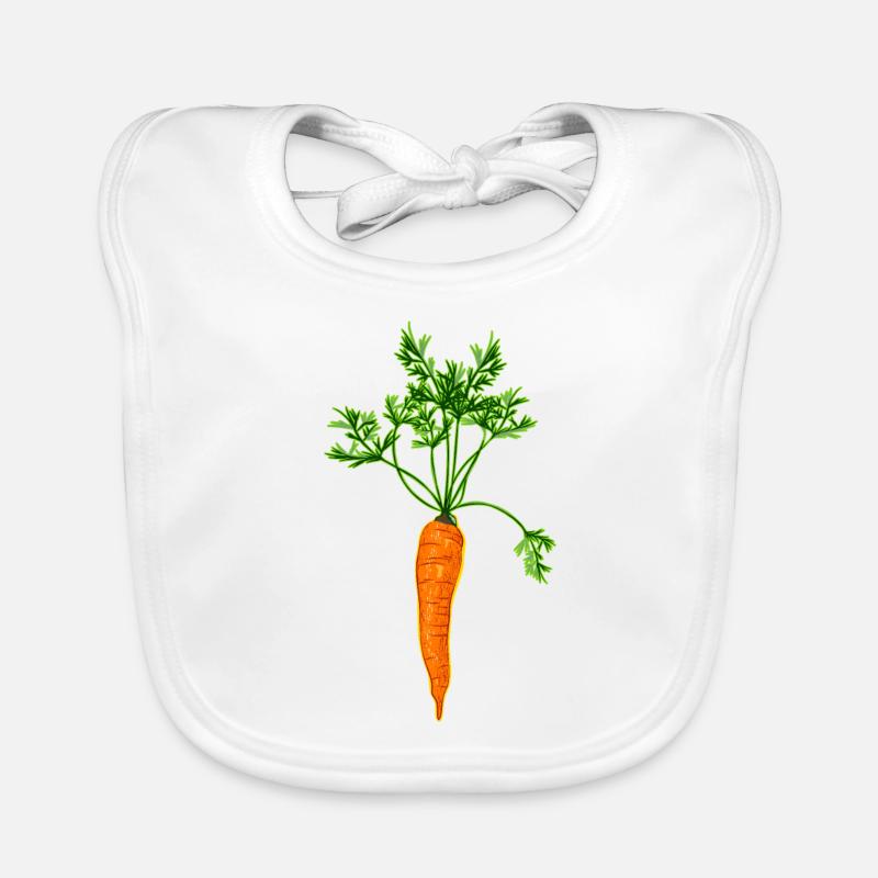 Vector Carrot Organic Baby Bibs