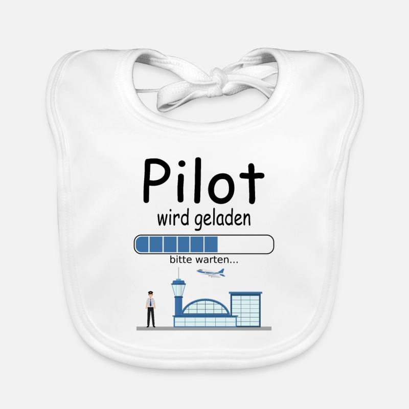 Angehende Piloten Pilotenausbildung werden Baby Baby Bio-Lätzchen