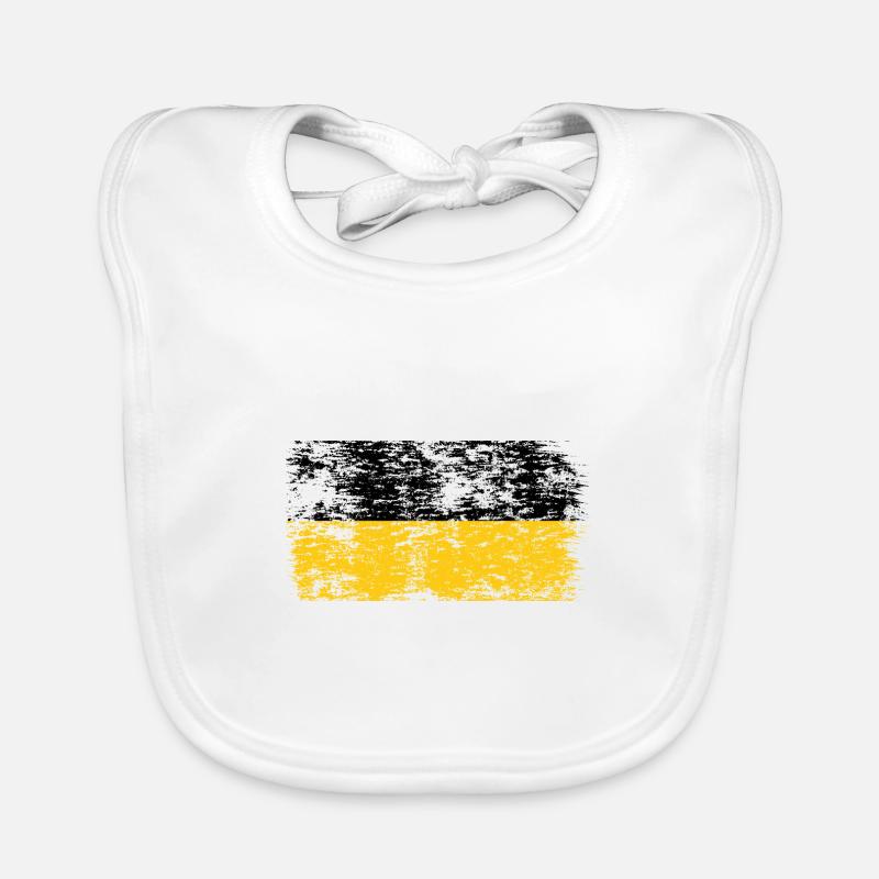 Drapeau du Bade-Wurtemberg Heimat Stuttgart Bavoir bio Bébé