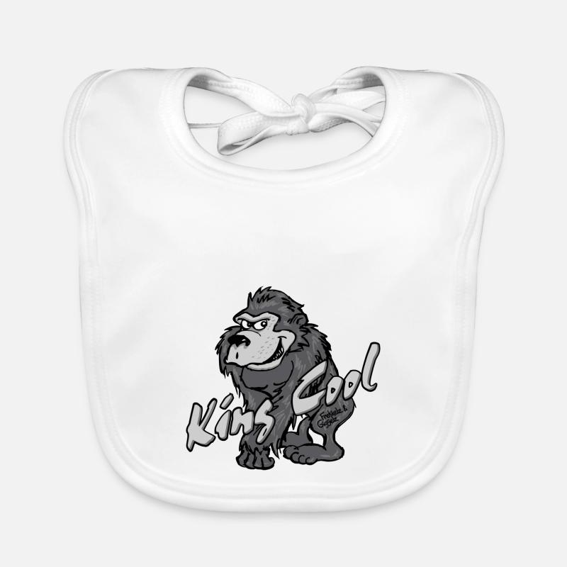 Gorilla King Cool Bavoir bio Bébé