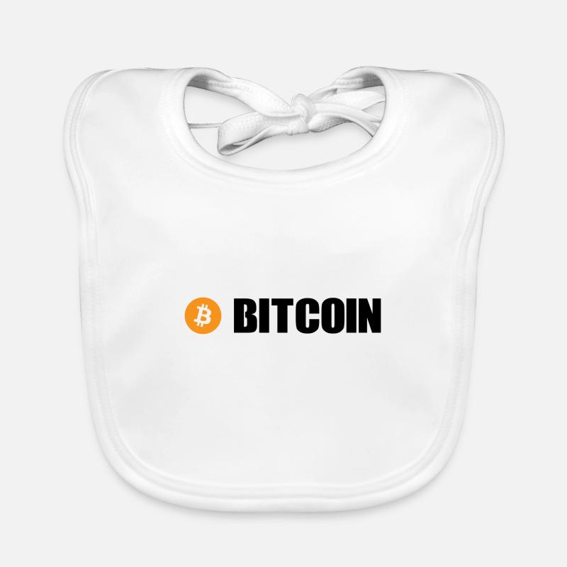 Bitcoin - Baby Bio-Lätzchen - Weiß