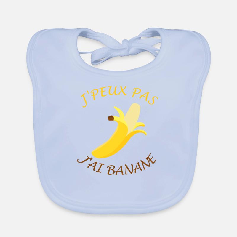 J'peux pas, j'ai banane Bavoir bio Bébé