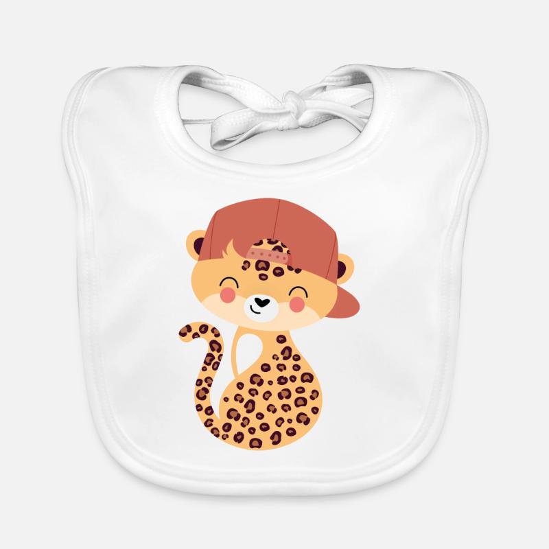 Leopard with capy Organic Baby Bibs
