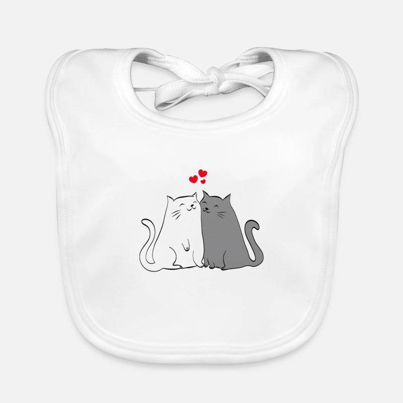 cats Organic Baby Bibs