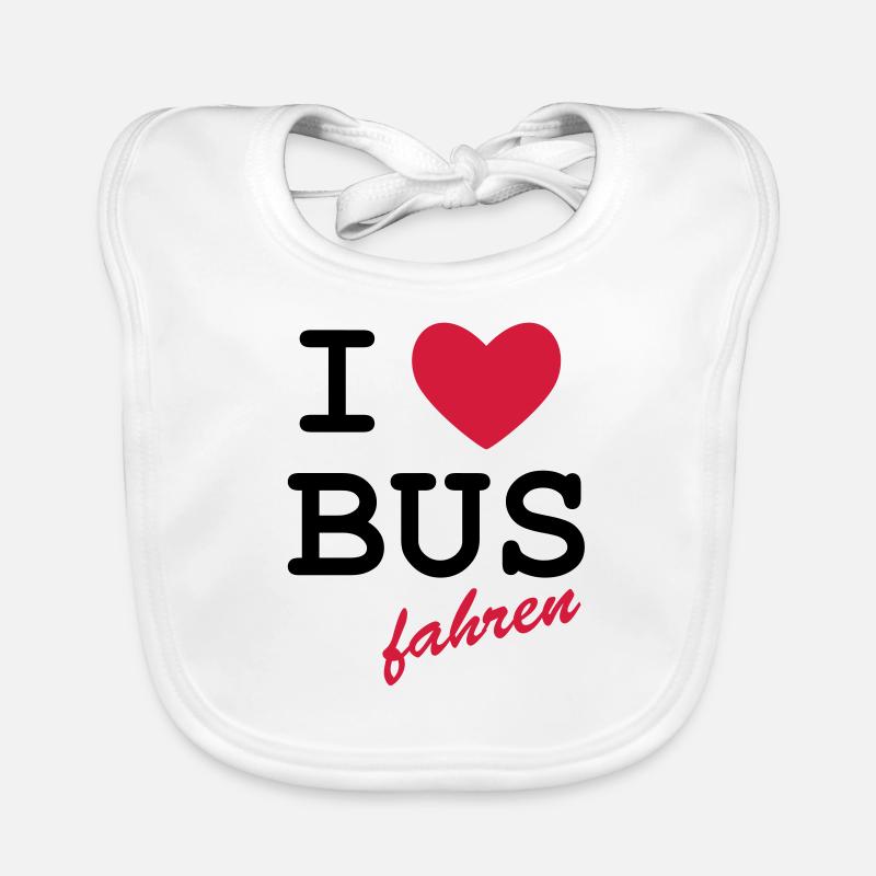 J'aime Voyage de bus Bavoir bio Bébé