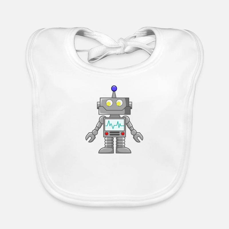 Robot gift Organic Baby Bibs
