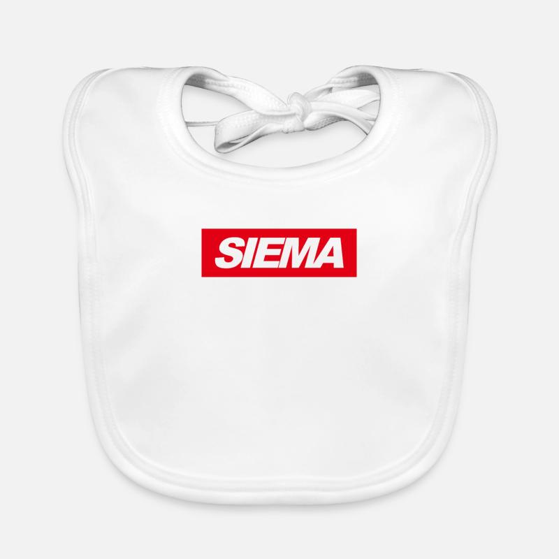 Polen Polska Spruch Siema Geschenk Baby Bio-Lätzchen