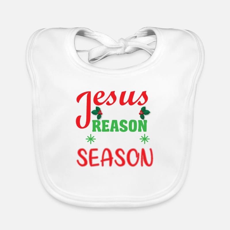 Jésus est la raison Bavoir bio Bébé