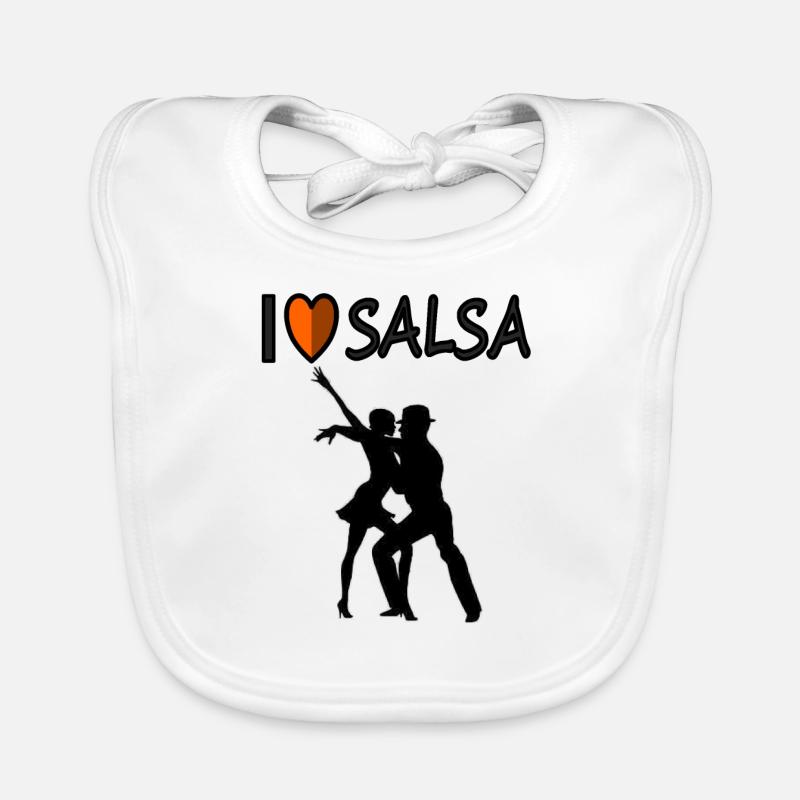 Idée cadeau danseur de danse salsa cours de danse Bavoir bio Bébé