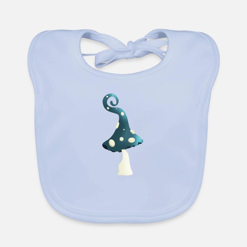 Magical mushroom from a magical forest Organic Baby Bibs