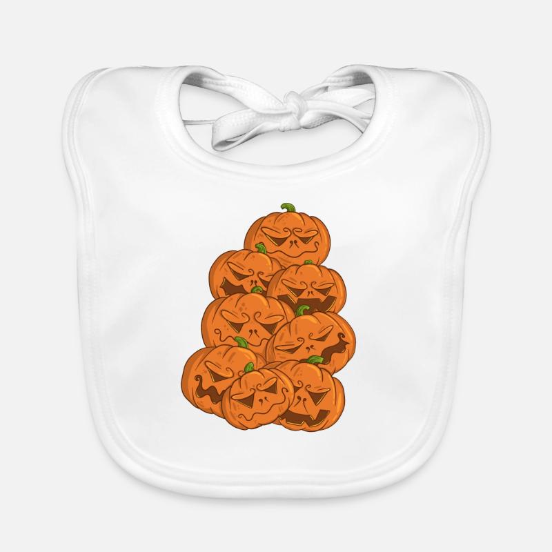 Lanterne citrouille Bavoir bio Bébé