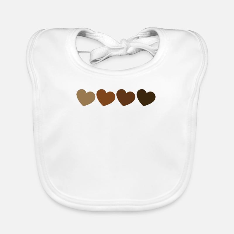 BLM Hearts Bavoir bio Bébé