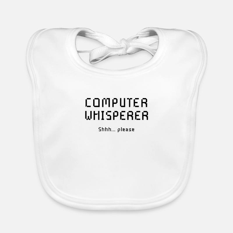 Computer Whisperer Shirt - Technical Support Organic Baby Bibs