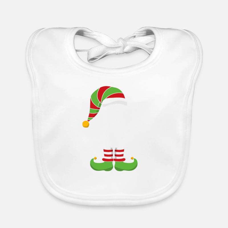 The Baker Elf - Baker Sous Chef Gift - Baby Bio-Lätzchen - Weiß