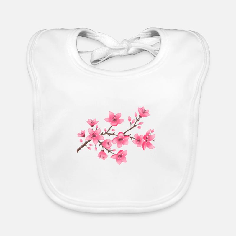 fleurs de cerisier Bavoir bio Bébé
