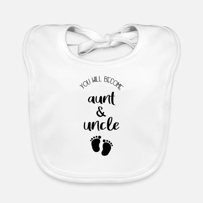 You will soon be uncle and aunt Organic Baby Bibs