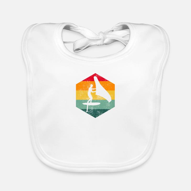 Hydrofoil Wingfoiling Kiten Wingfoil Foilwing Kite - Bavoir bio Bébé - blanc