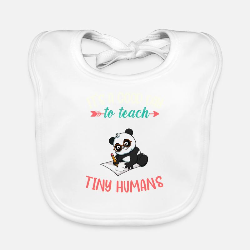 Good Day To Teach Tiny Humans Elementary Teacher Organic Baby Bibs