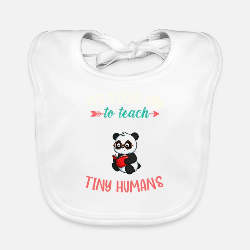 Good Day To Teach Tiny Humans Elementary Teacher Organic Baby Bibs