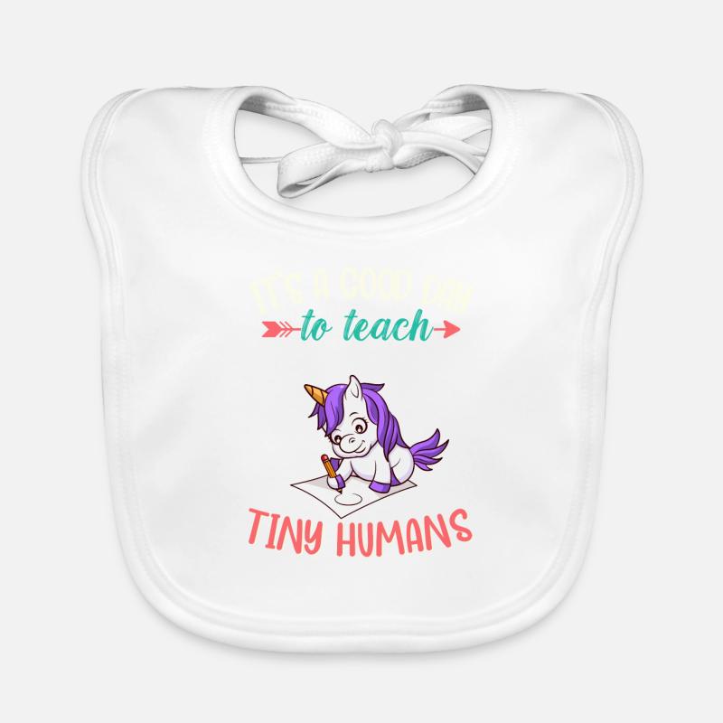 Good Day To Teach Tiny Humans Elementary Teacher Organic Baby Bibs