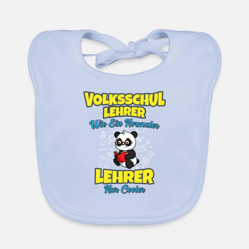 Volksschullehrer Volksschule Lehrkraft Lehrer Baby Bio-Lätzchen