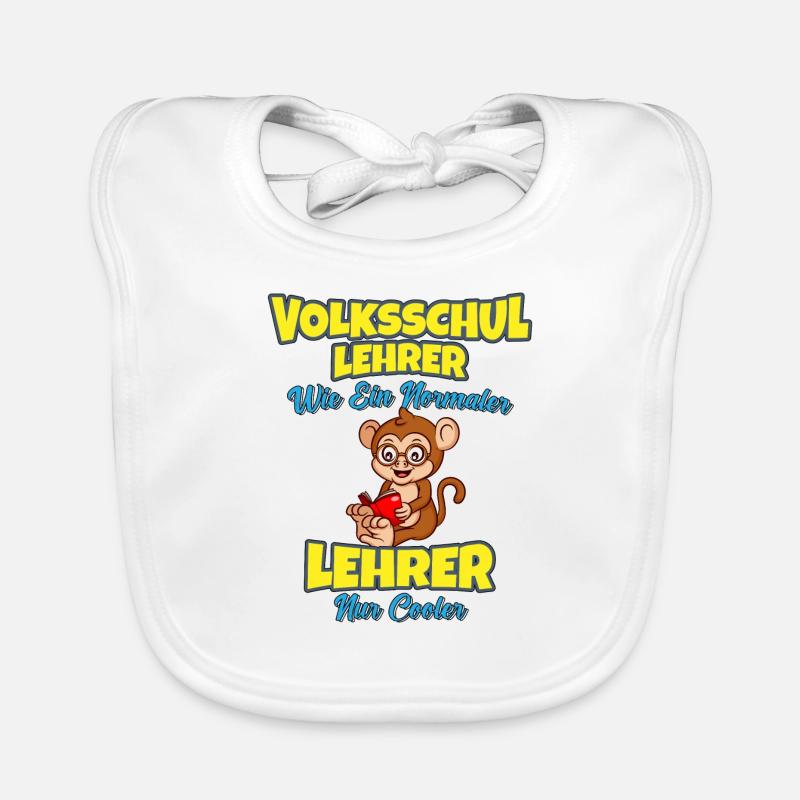 Volksschullehrer Volksschule Lehrkraft Lehrer Baby Bio-Lätzchen