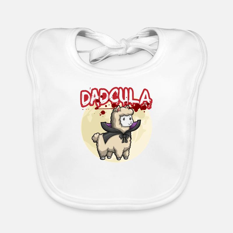Dadcula Dracula Vampire Dad Funny Halloween Party Baby Bio-Lätzchen