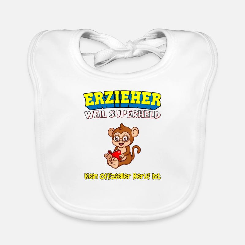 Erzieher Weil Superheld Kein Offizieller Beruf Ist Baby Bio-Lätzchen
