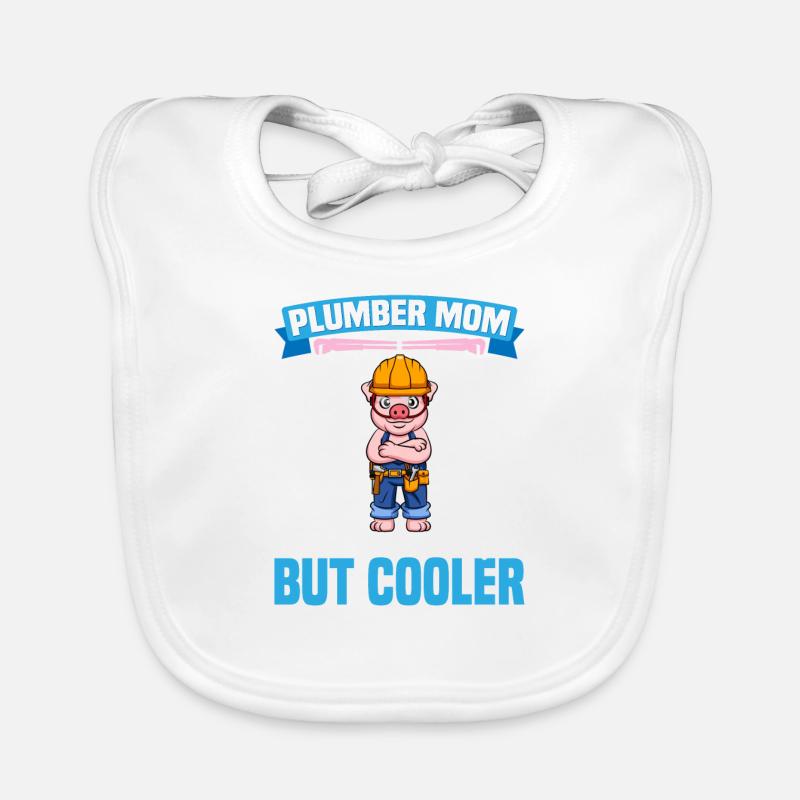Maman plombière comme une maman régulière mais plus cool Bavoir bio Bébé