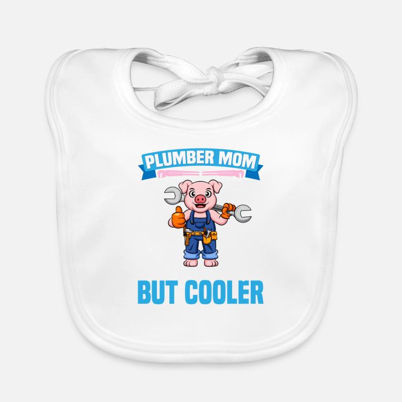 Maman plombière comme une maman régulière mais plus cool Bavoir bio Bébé