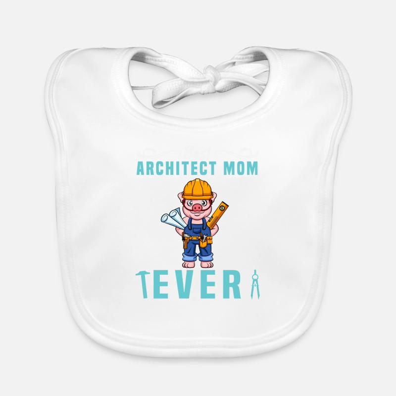 Meilleur architecte Maman Jamais Dessin Technique Mère Bavoir bio Bébé