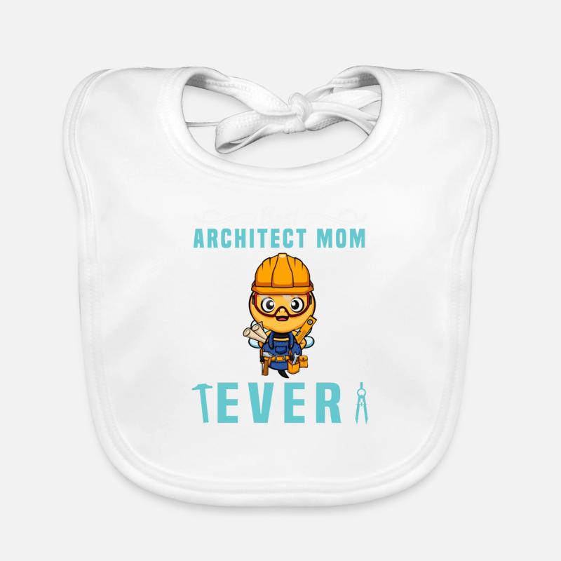 Best Architect Mom Ever Technical Drawing Mother Baby Bio-Lätzchen