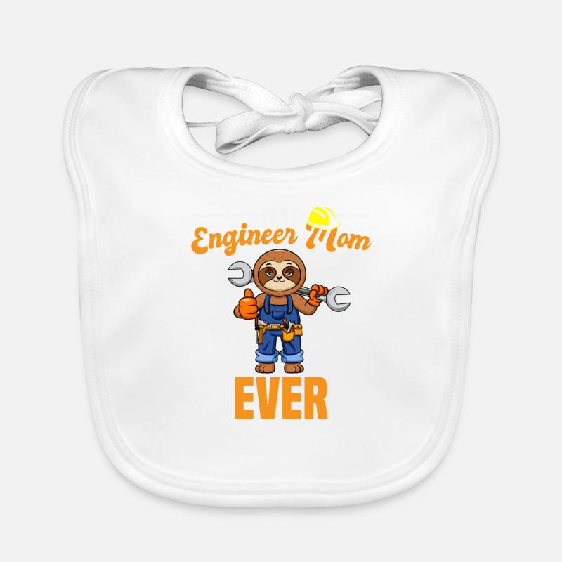 Best Engineer Mom Ever Construction Worker Mommy Baby Bio-Lätzchen