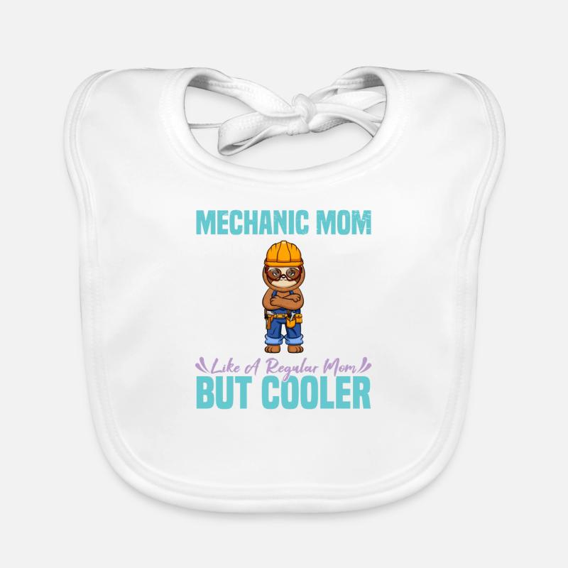 Maman mécanicienne comme une maman régulière mais plus cool Bavoir bio Bébé